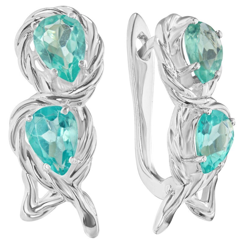 

Серьги из серебра с апатитом LAZURIT-ONLINE 8341PD, 8341PD