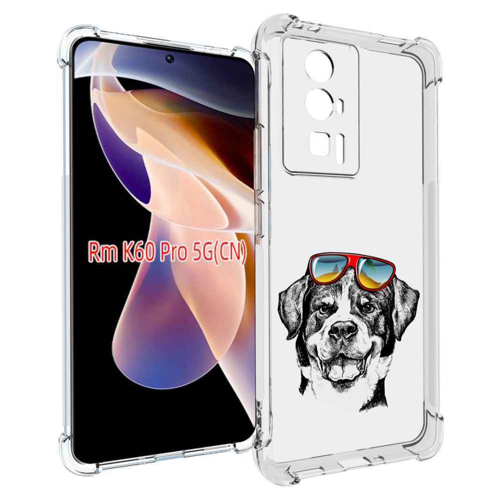

Чехол MyPads счастливая собака для Xiaomi Redmi K60 Pro, Прозрачный, Tocco