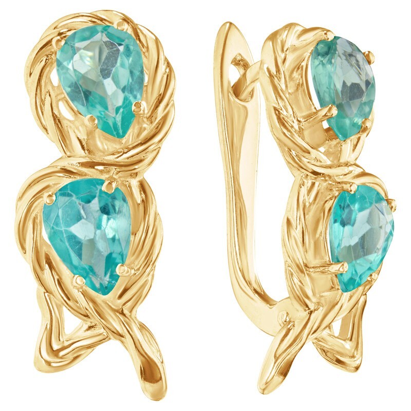 

Серьги из серебра с апатитом LAZURIT-ONLINE 8341YG, 8341YG