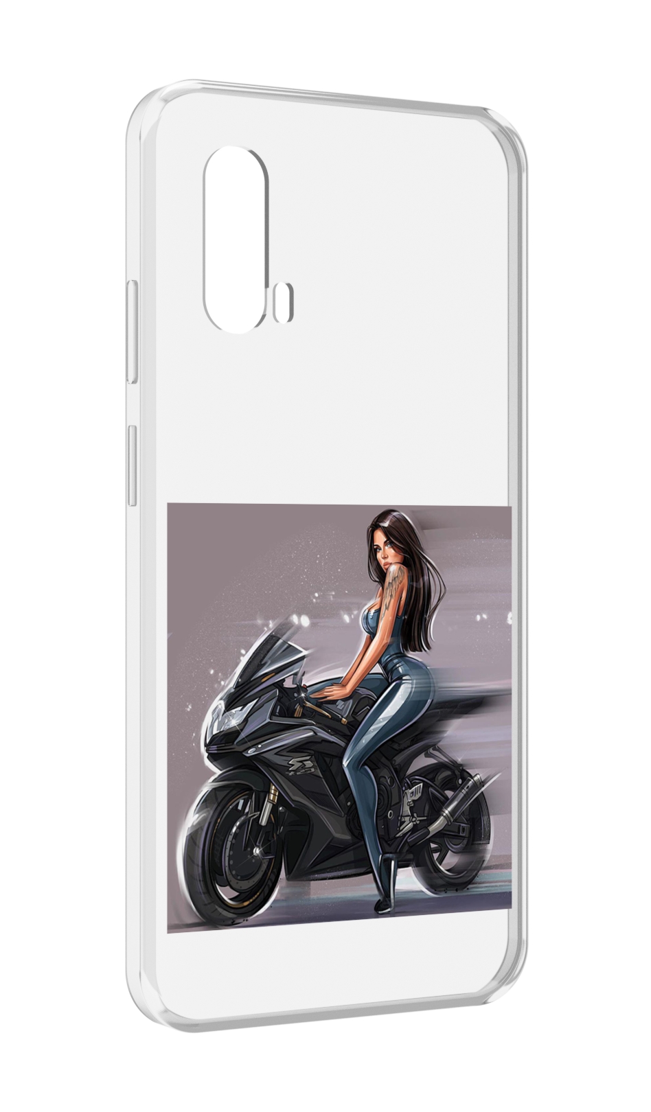 

Чехол MyPads девушка-на-мотоцикле для Blackview BV7100, Прозрачный, Tocco