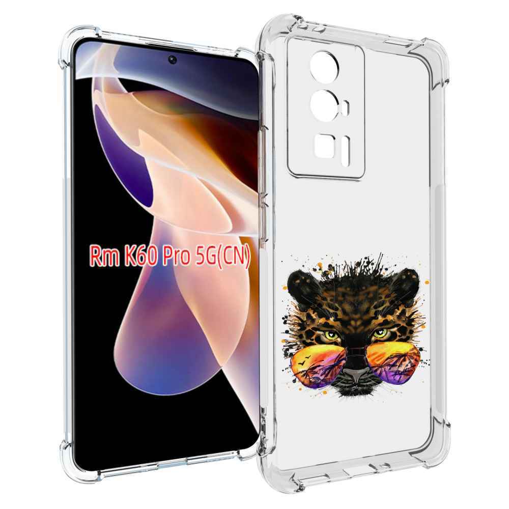 

Чехол MyPads тропический леопард для Xiaomi Redmi K60 Pro, Прозрачный, Tocco