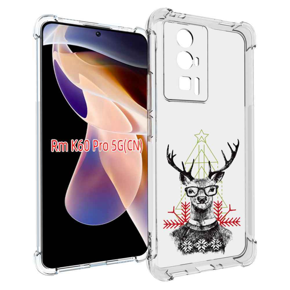 

Чехол MyPads умный олень для Xiaomi Redmi K60 Pro, Прозрачный, Tocco