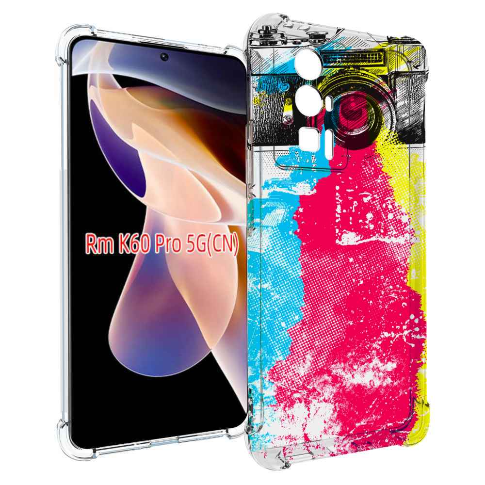

Чехол MyPads цветной фотоаппарат для Xiaomi Redmi K60 Pro, Прозрачный, Tocco