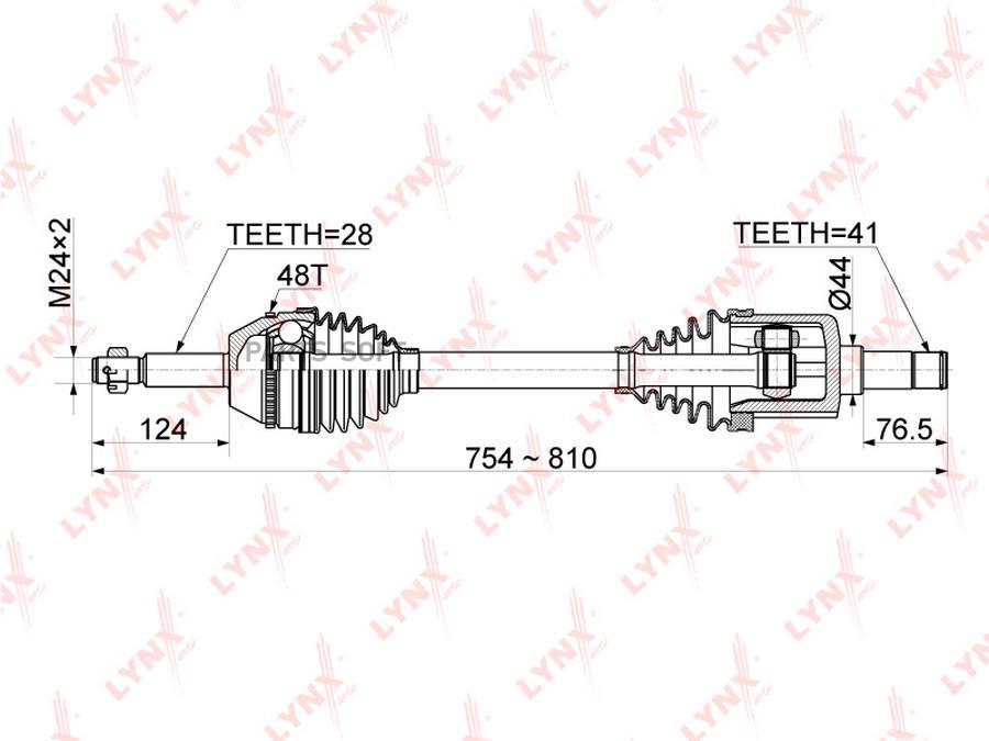 

Привод в сборе l подходит для ford transit/transit tourneo 2.2d 06-14 cd-1050a