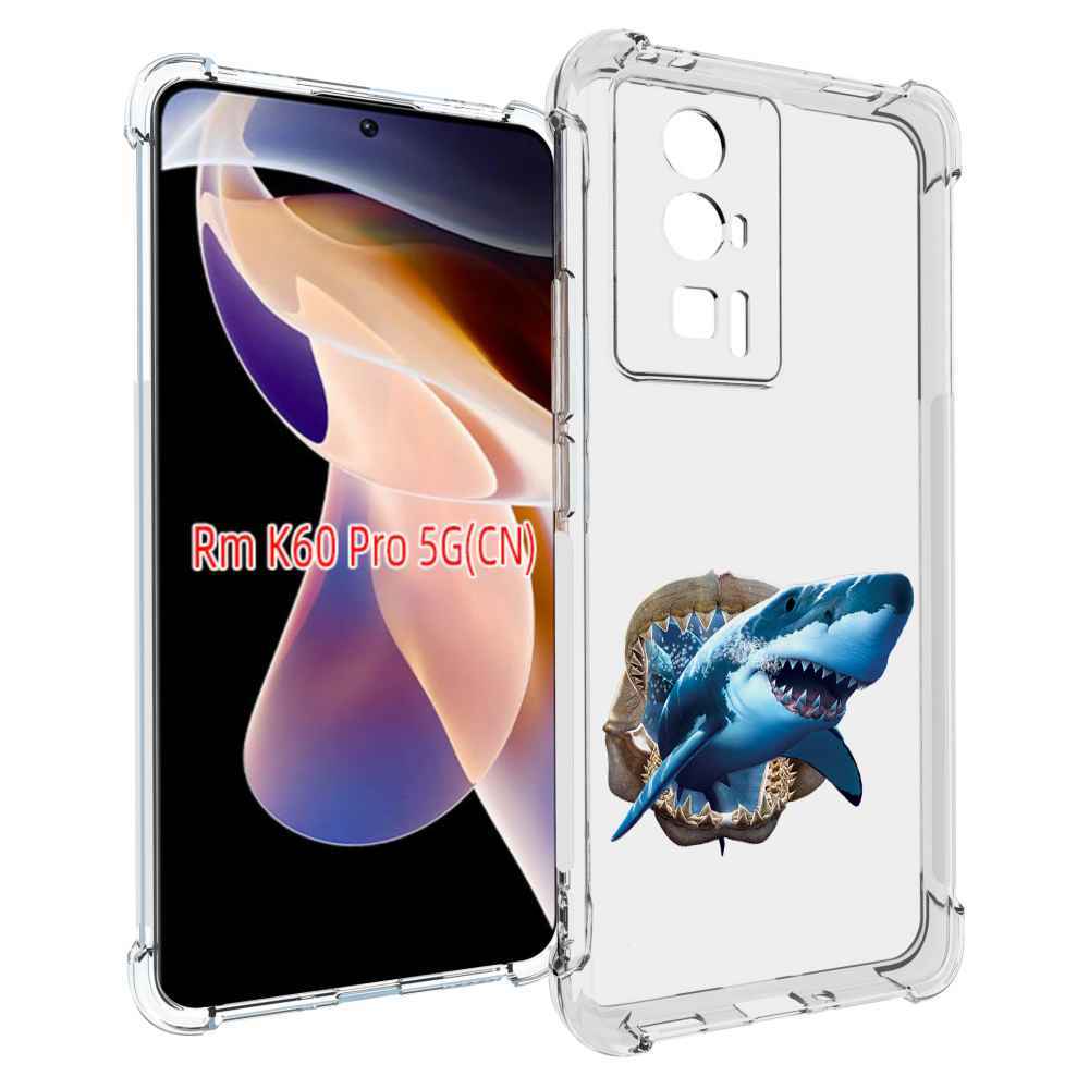 

Чехол MyPads челюсти для Xiaomi Redmi K60 Pro, Прозрачный, Tocco