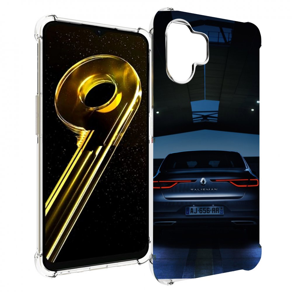

Чехол бампер MyPads renault рено 1 для Realme 10 5G противоударный, Прозрачный, Tocco