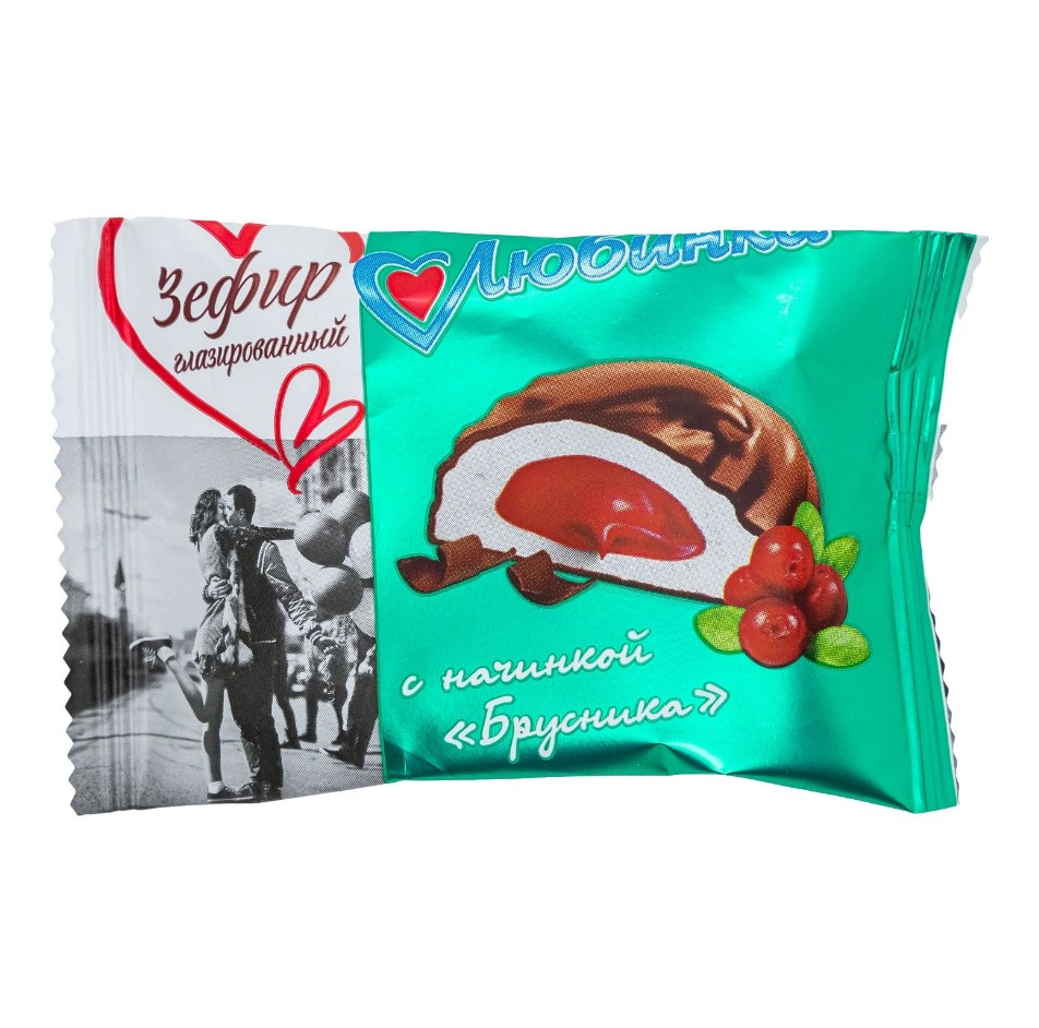 

Зефир Любинский кондитер Брусника глазированный