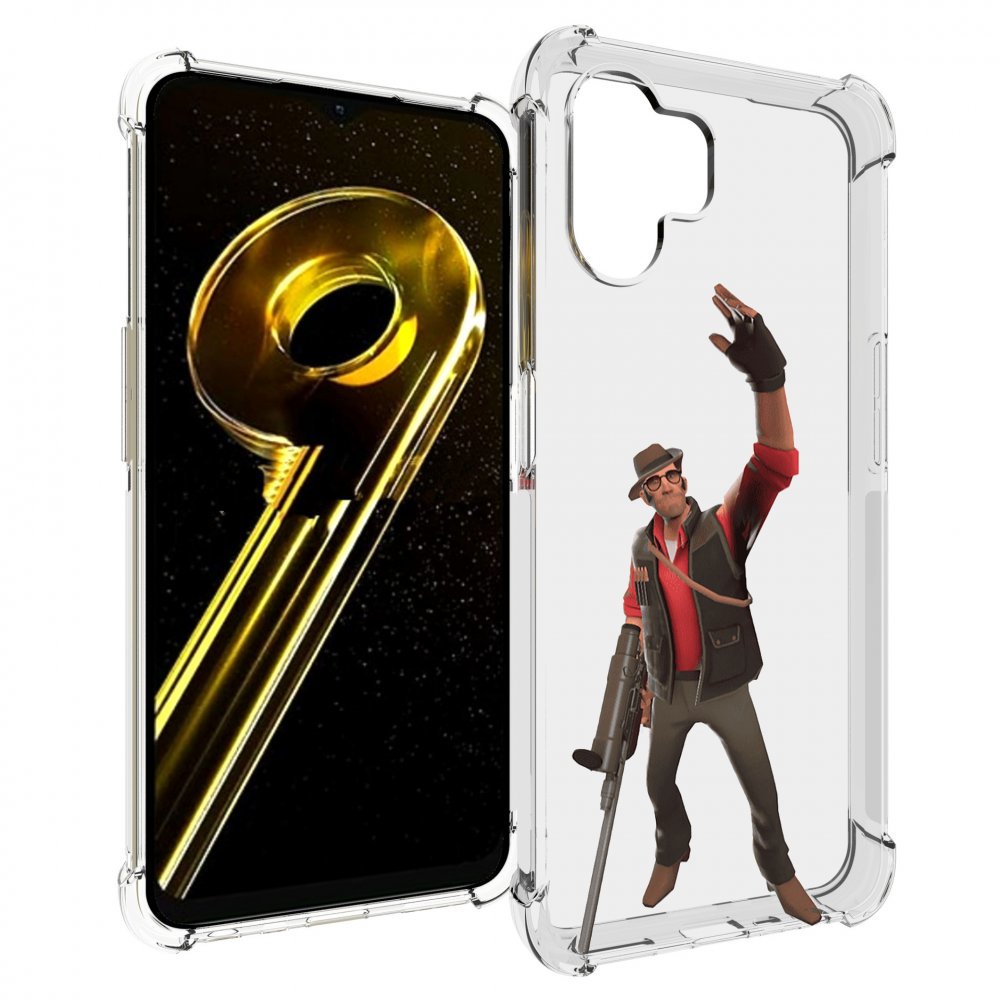 Чехол бампер MyPads team-fortress-2 для Realme 10 5G противоударный