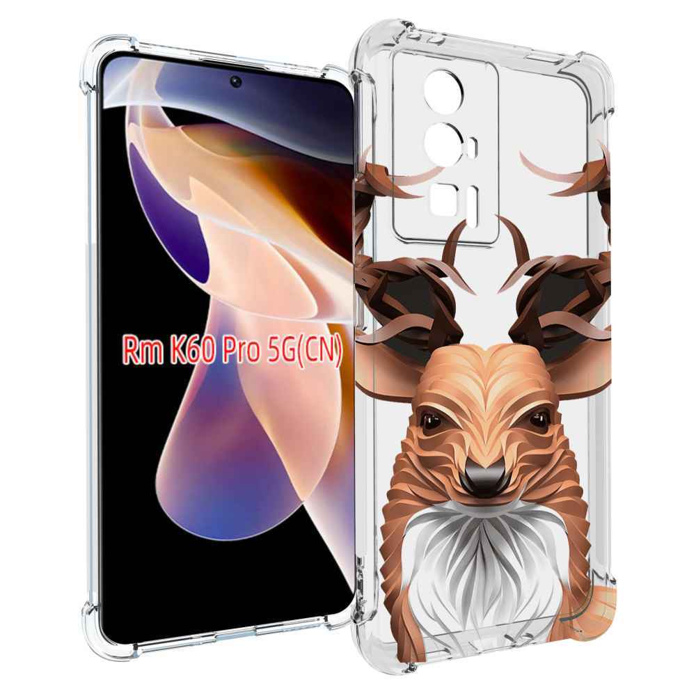 

Чехол MyPads 3D-олень для Xiaomi Redmi K60 Pro, Прозрачный, Tocco