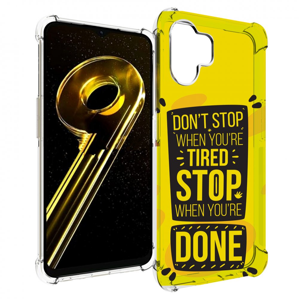 

Чехол бампер MyPads yellow-done для Realme 10 5G противоударный, Прозрачный, Tocco