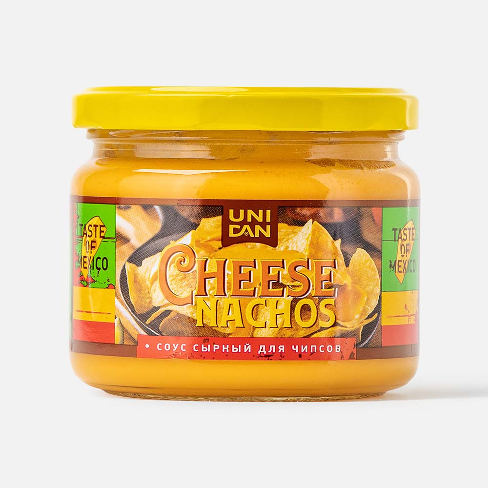 фото Соус uni dan cheese nachos сырный для чипсов 280 г