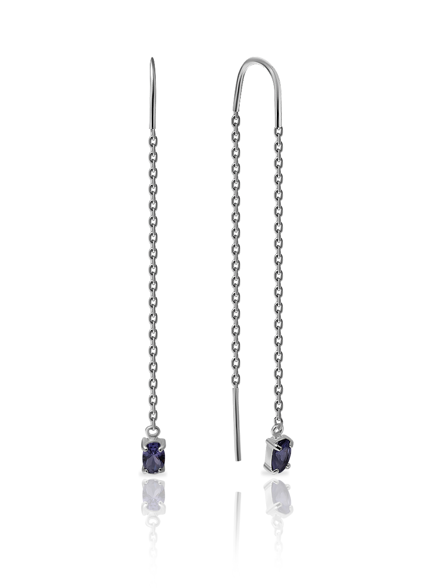 

Серьги из серебра с фианитом SKAZKA Natali Romanovoi 45703, 45703
