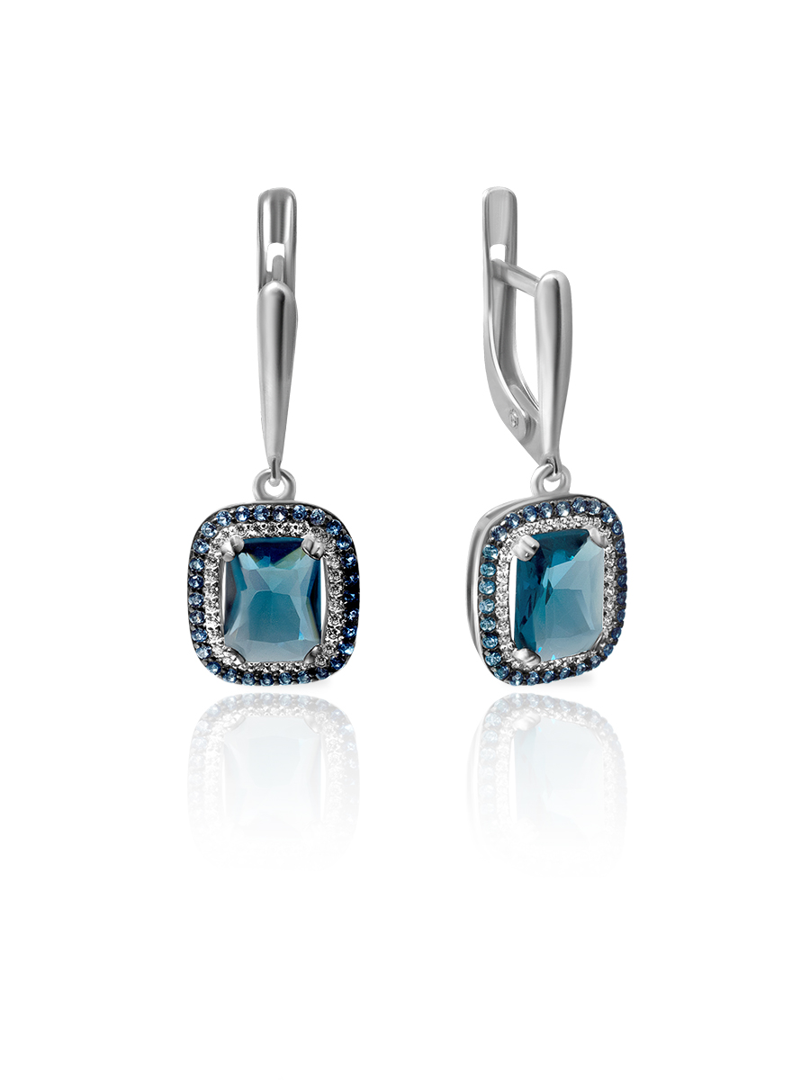 

Серьги из серебра с фианитом SKAZKA Natali Romanovoi 49645