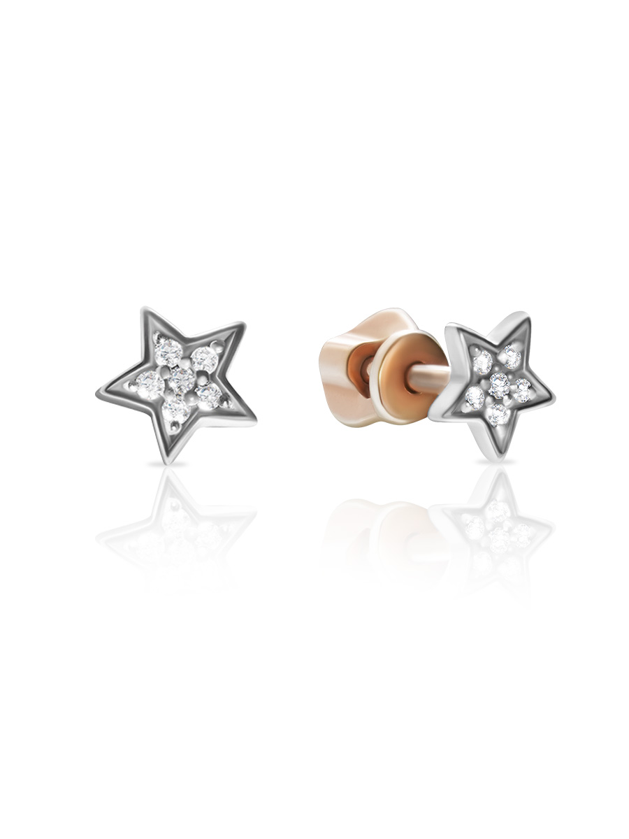 

Серьги из серебра с фианитом SKAZKA Natali Romanovoi 49839, 49839