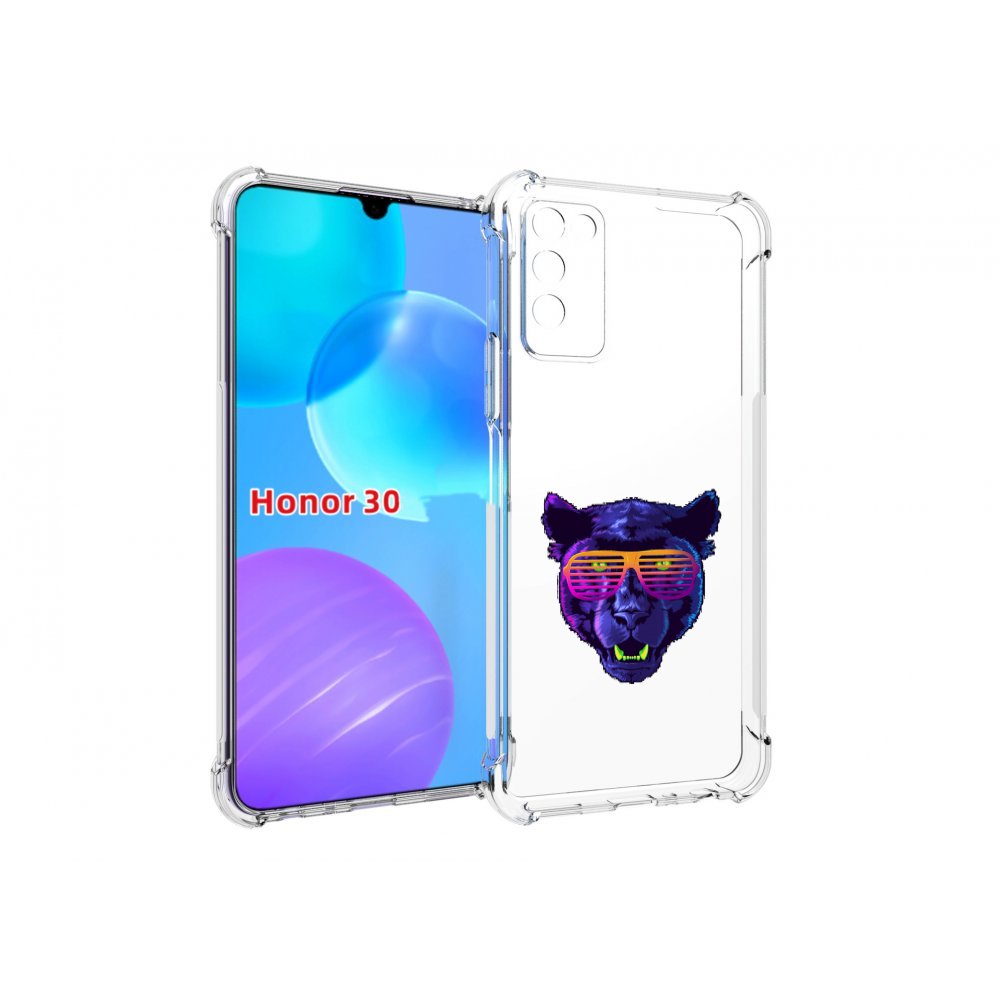 

Чехол MyPads фиолетовая пума в очках для Huawei Honor 30 Lite, Tocco