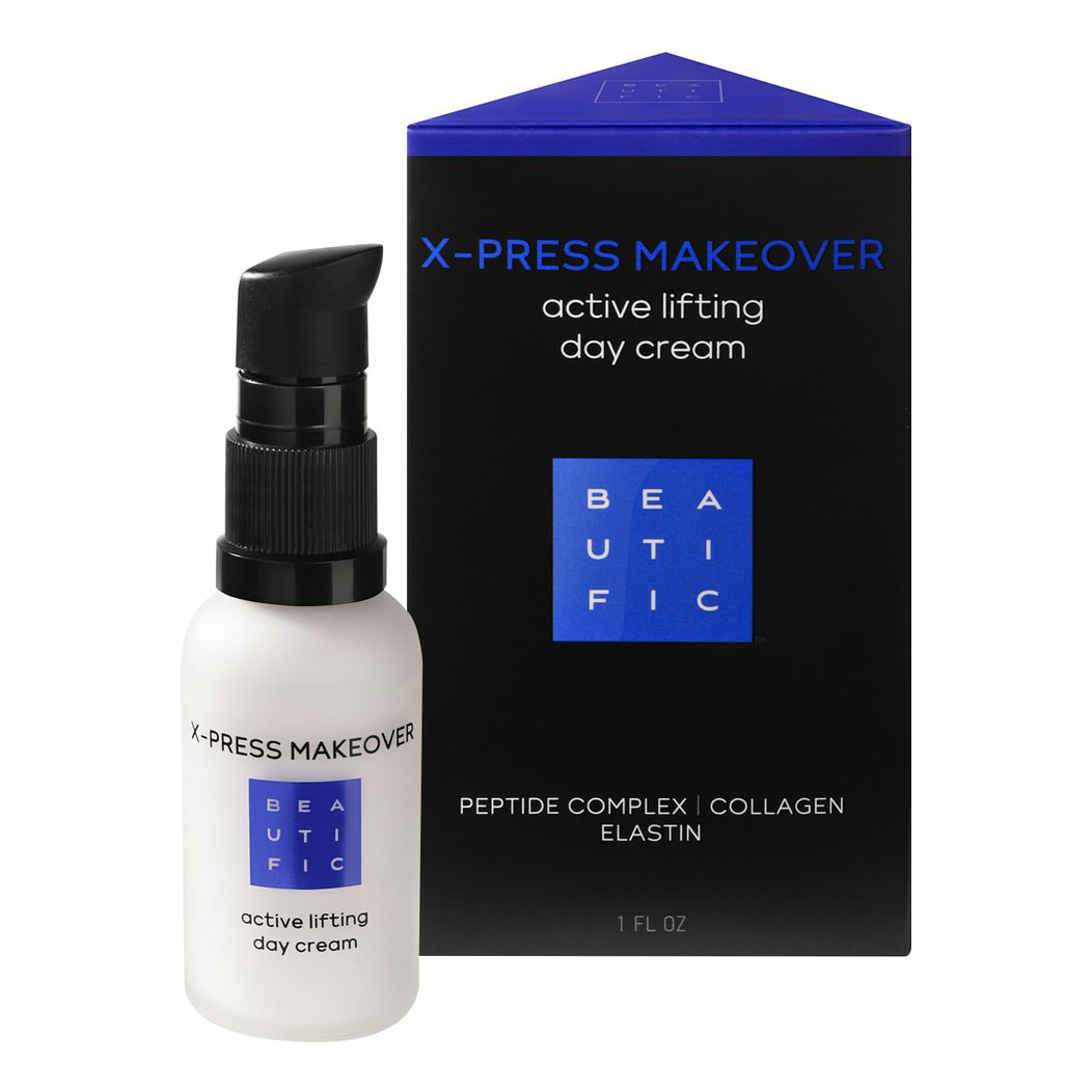 фото Крем для лица beautific x-press makeover дневной с эффектом моментального лифтинга 30 мл