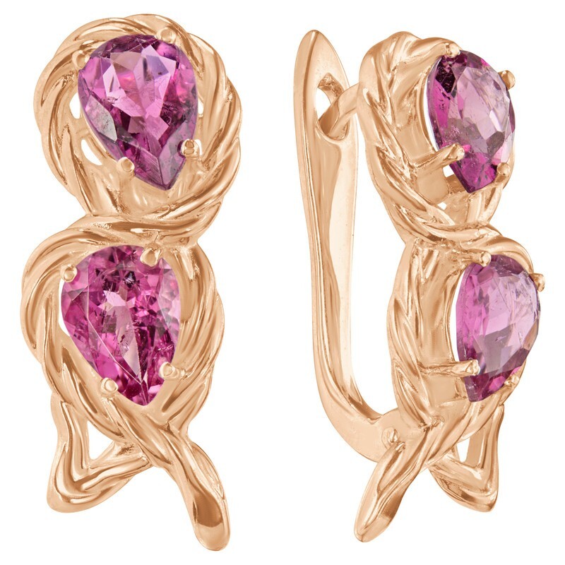 

Серьги из серебра с турмалином LAZURIT-ONLINE 8343RG, 8343RG