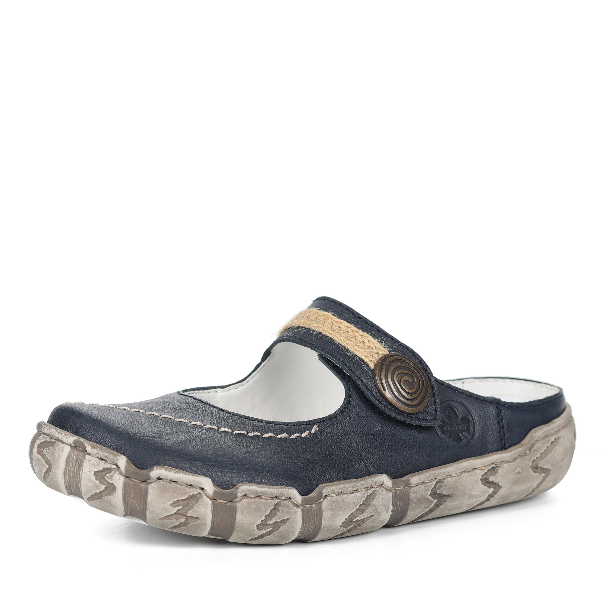 

Сабо женские Rieker L0391-14 синие 37 RU, L0391-14