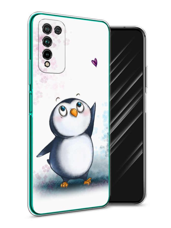

Чехол Awog на Honor 10X Lite "Пингвин и сердечко", Белый, 6104650-1