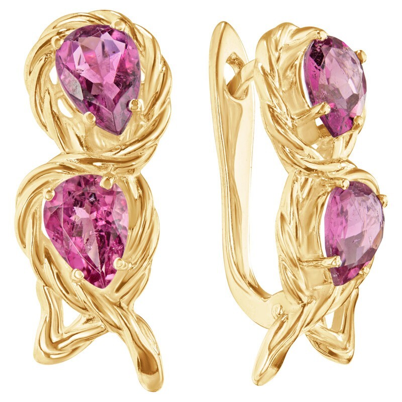 

Серьги из серебра с турмалином LAZURIT-ONLINE 8343YG, 8343YG