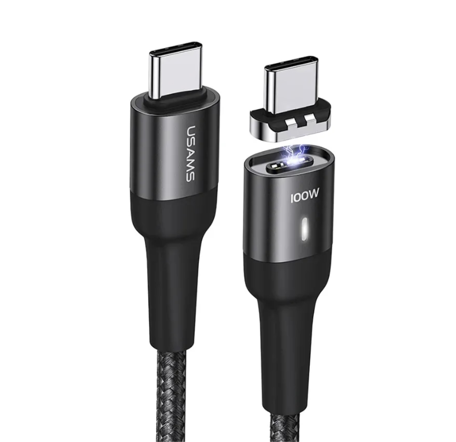 

Сетевое зарядное устройство USAMS US-SJ466 U58 lightning - usb type-c 5 А черный, US-SJ466 U58