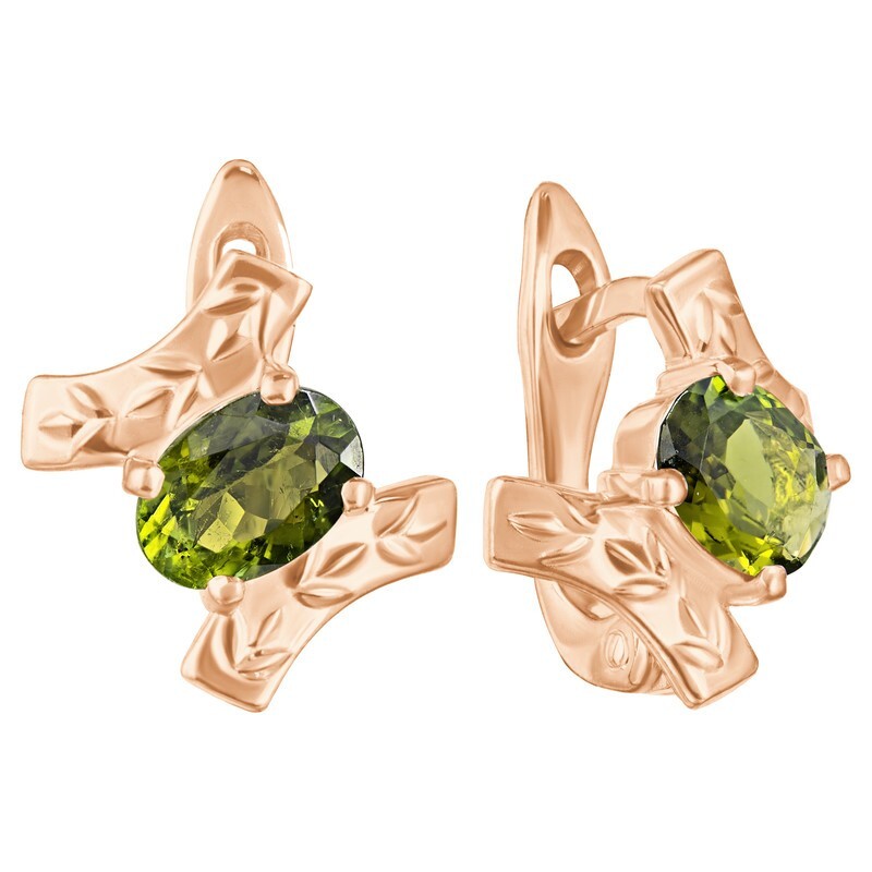 

Серьги из серебра с турмалином LAZURIT-ONLINE 8344RG, 8344RG