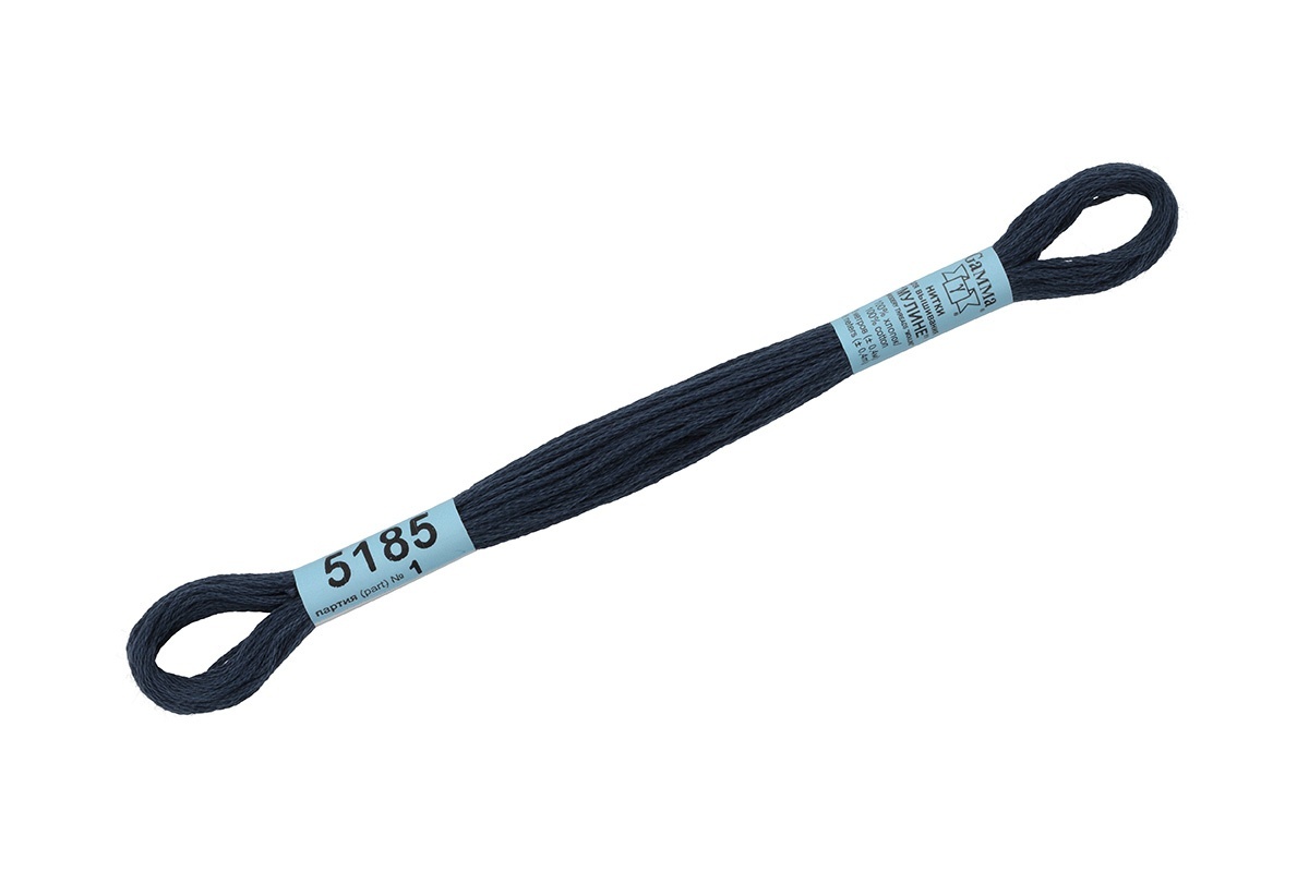 

Gamma мулине, 100% хлопок, 24х8 м, №5185, темно-сине-серые, Разноцветный