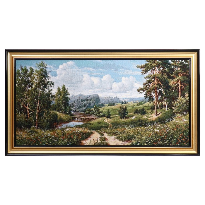 

Гобеленовая картина "Тропинка к речке" 80*40см