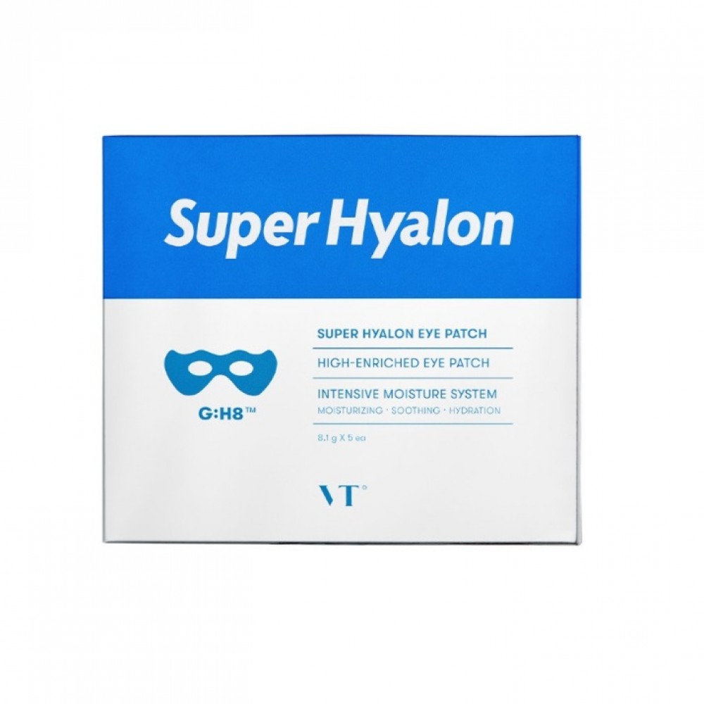 

VT cosmetics Super Hyalon Eye Patch Гидрогелевые патчи под глаза (упаковка 5шт)
