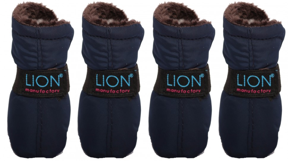 Зимние сапожки для собак Lion LM-700-03 Синий S