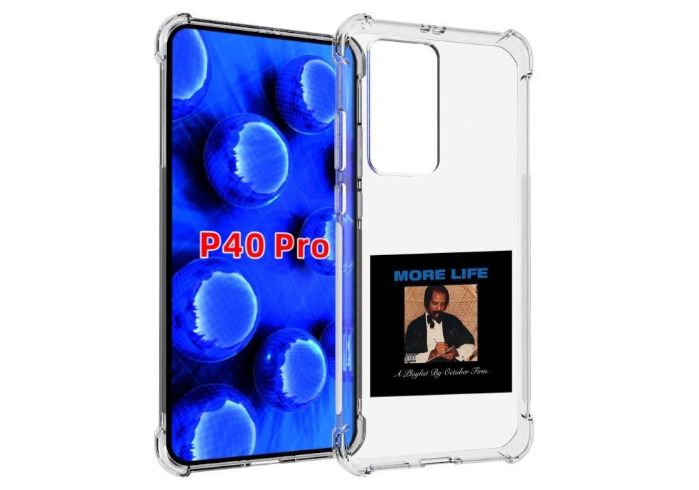 

Чехол MyPads Drake - More Life для Huawei P40 Pro противоударный, Прозрачный, Tocco