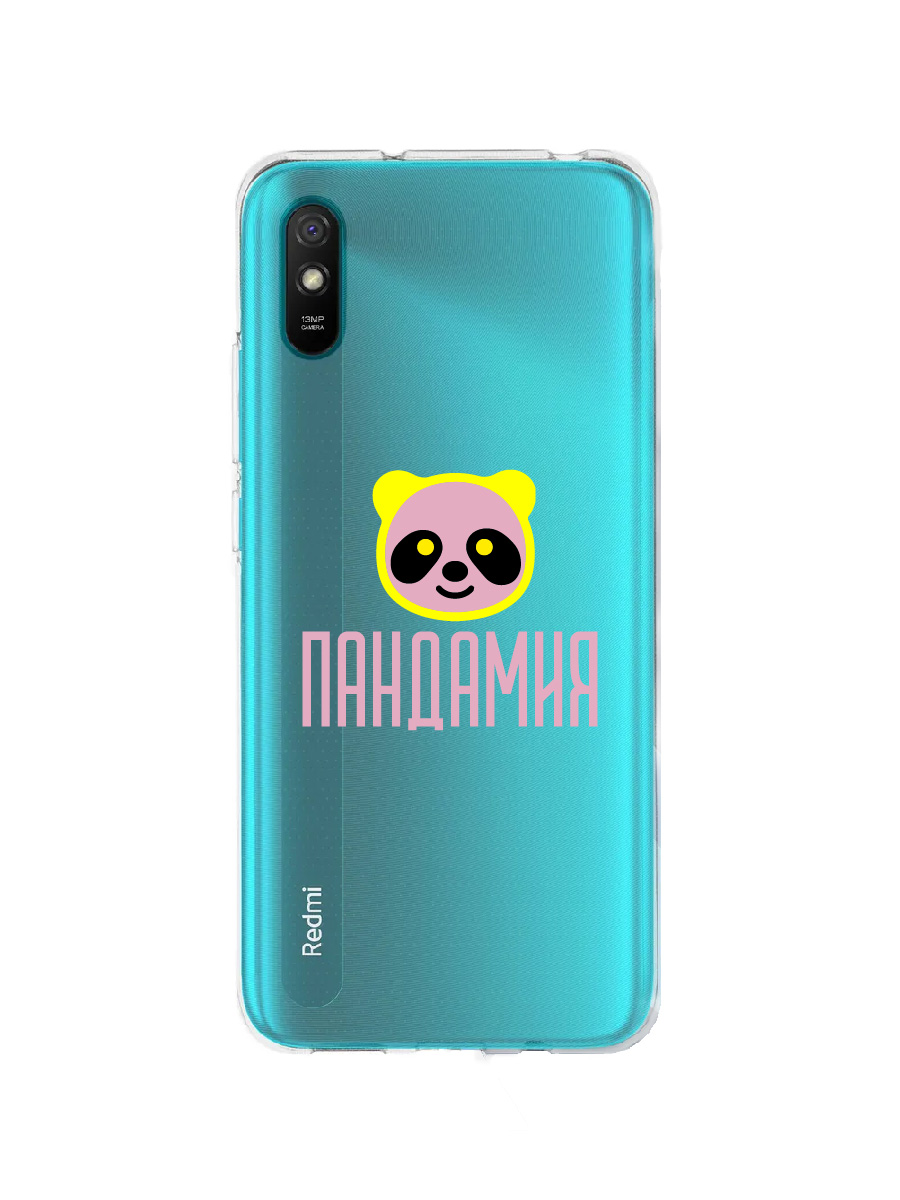 фото Чехол для xiaomi redmi 9a прозрачный c принтом "пандамия" 91302 zibelino