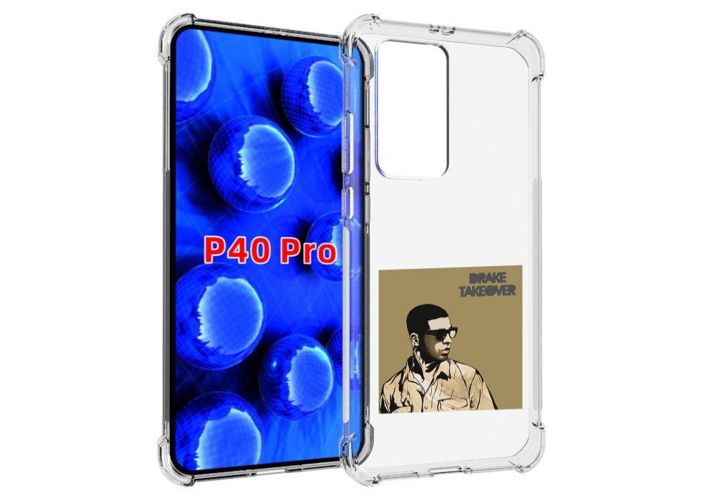 

Чехол MyPads Drake - Takeover для Huawei P40 Pro противоударный, Прозрачный, Tocco