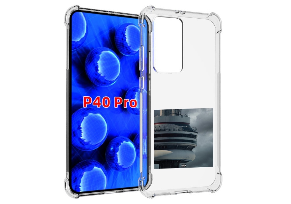 Чехол MyPads Drake - Views для Huawei P40 Pro противоударный