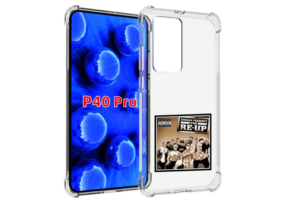 Чехол Mypads Eminem Presents, The Re-Up Для Huawei P40 Pro Противоударный