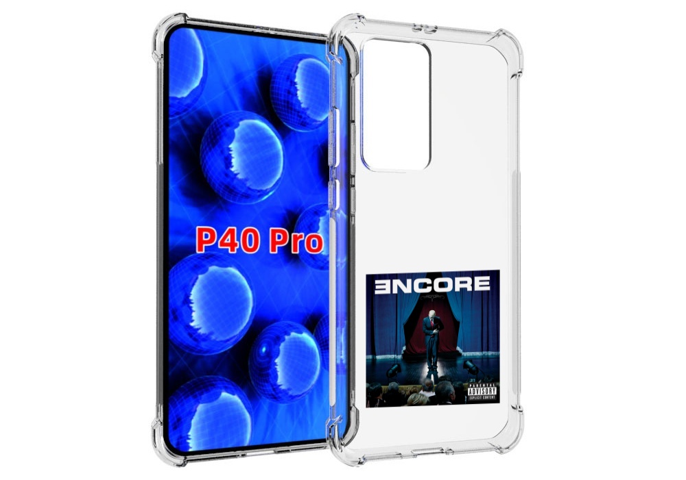 

Чехол Mypads Encore Для Huawei P40 Pro Противоударный, Прозрачный, Tocco