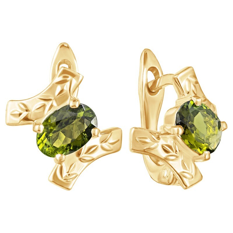 

Серьги из серебра с турмалином LAZURIT-ONLINE 8344YG, 8344YG
