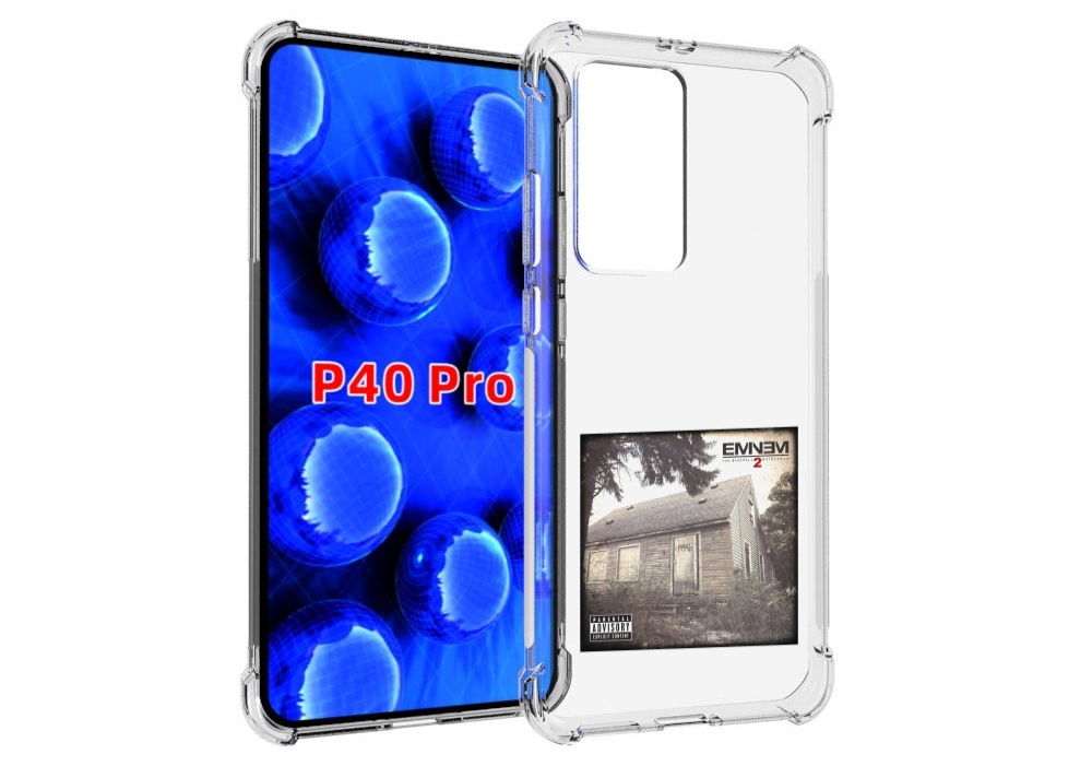 

Чехол Mypads Eminem The Marshall Mathers Lp 2 Для Huawei P40 Pro Противоударный, Прозрачный, Tocco