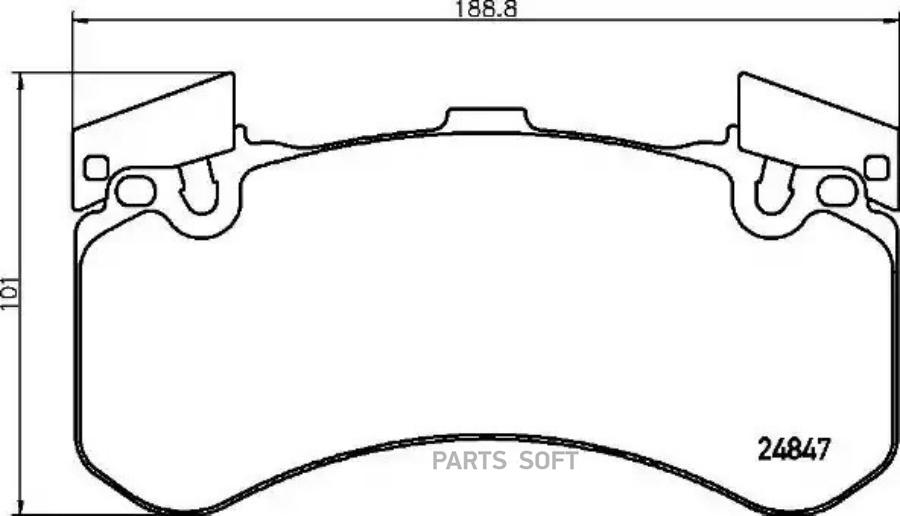 

Тормозные колодки brembo передние p85136