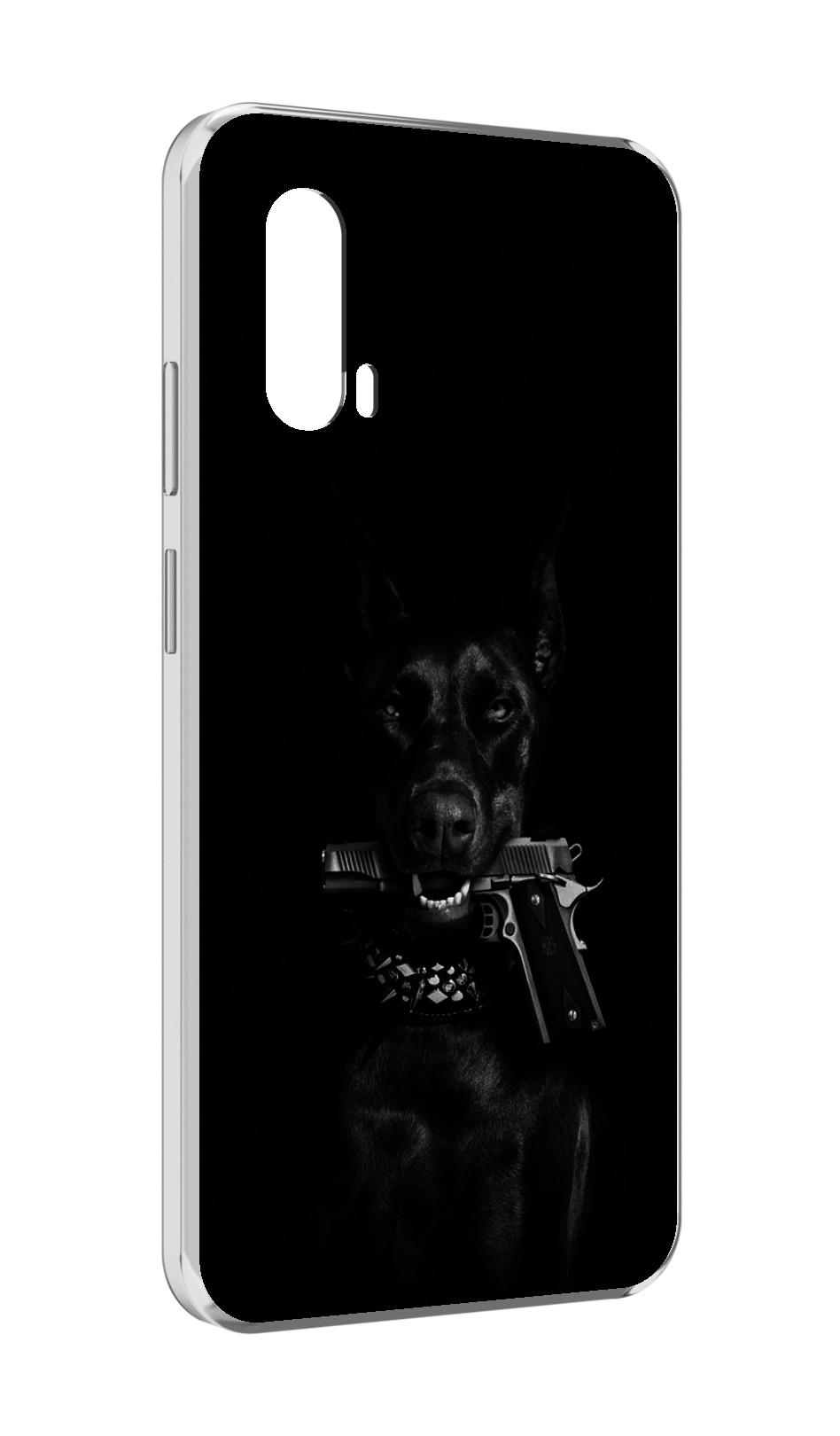 

Чехол MyPads доберман мужской для Blackview BV7100, Прозрачный, Tocco