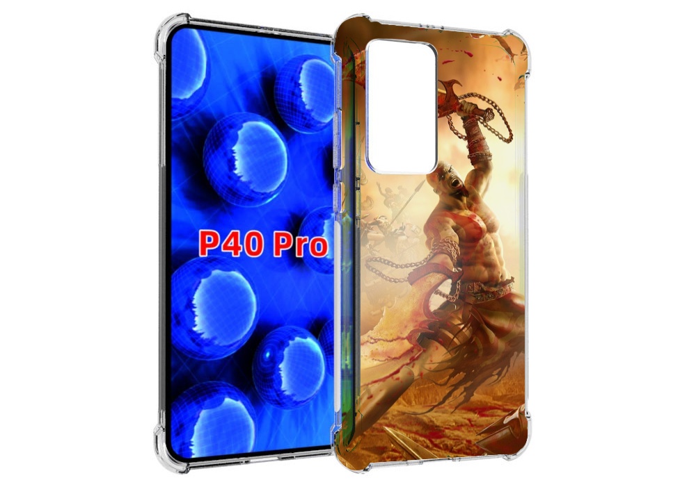 

Чехол MyPads God Of War III для Huawei P40 Pro противоударный, Прозрачный, Tocco