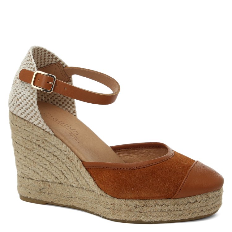 

Эспадрильи женские Creativo Spain YU001 коричневые 37 EU, Коричневый, YU001