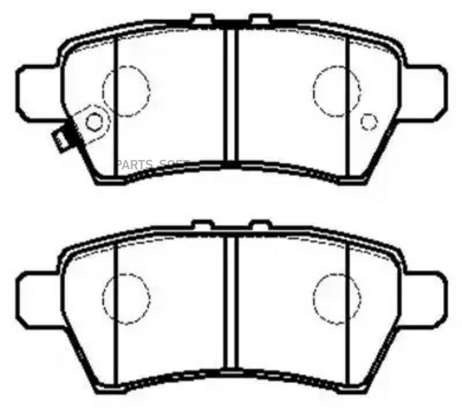 

Колодки тормозные дисковые NISSAN: Frontier, Xterra 1шт HSB HP5211