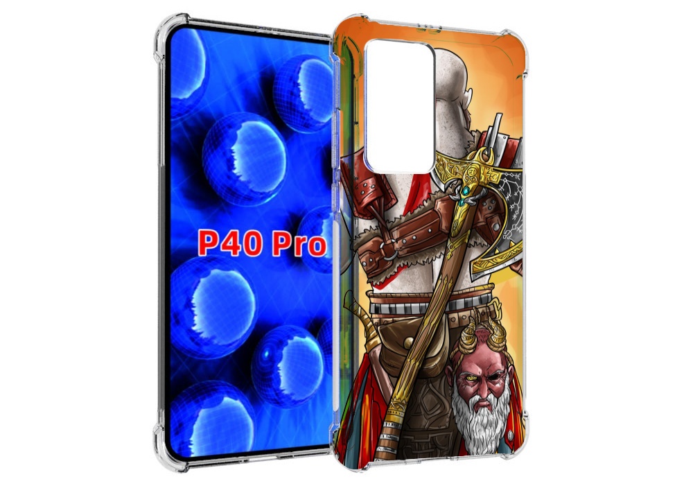 

Чехол MyPads God of War для Huawei P40 Pro противоударный, Прозрачный, Tocco