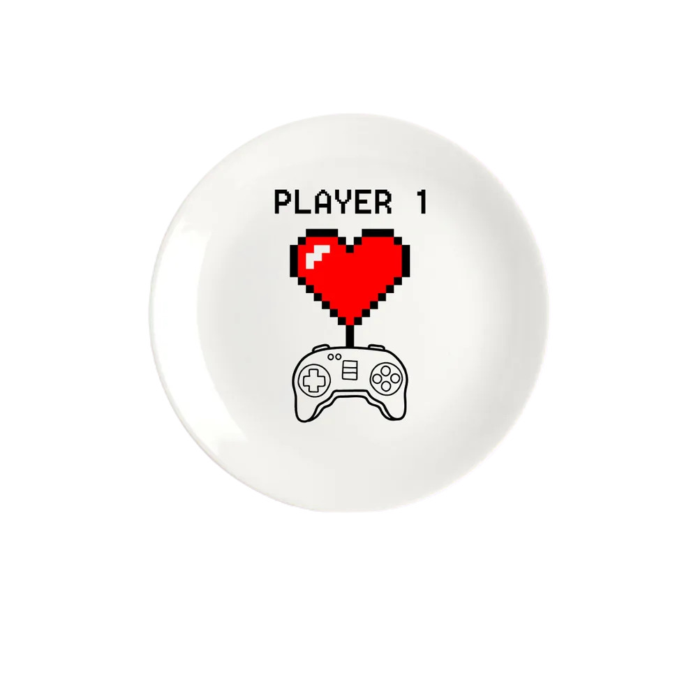 

Тарелка CoolPodarok player 1, Белый