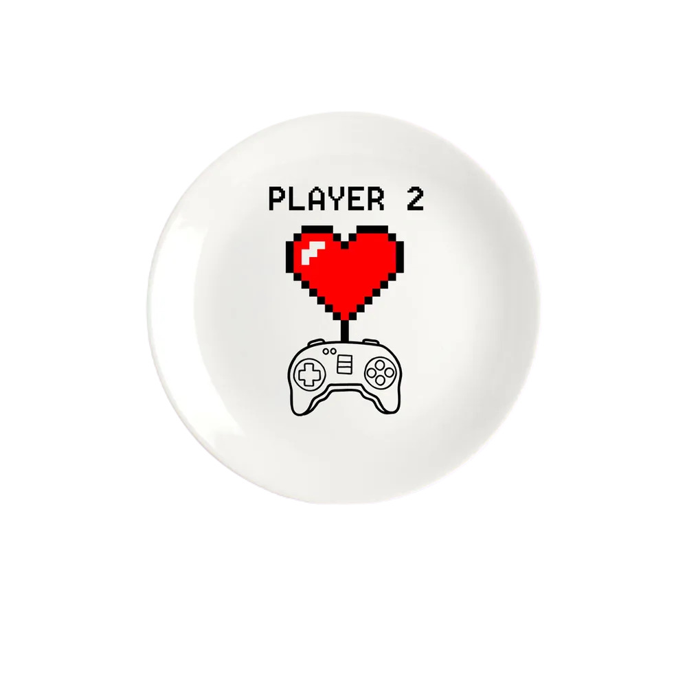 

Тарелка CoolPodarok player 2, Белый