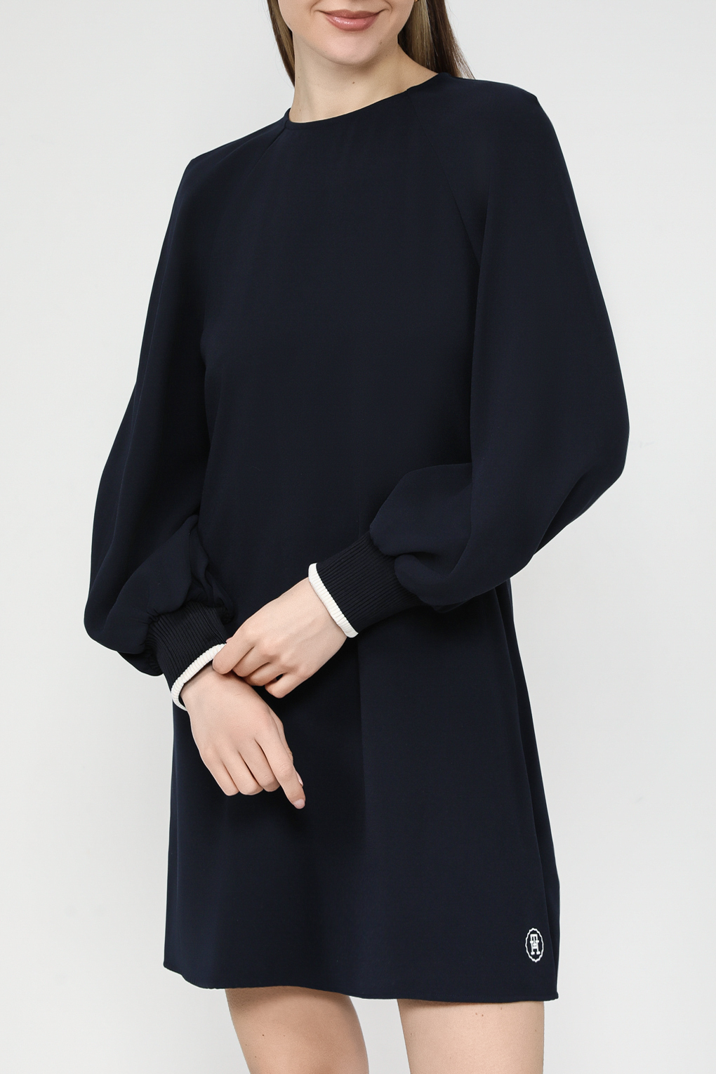 

Платье женское Tommy Hilfiger WW0WW40558 синее 36, Синий, WW0WW40558