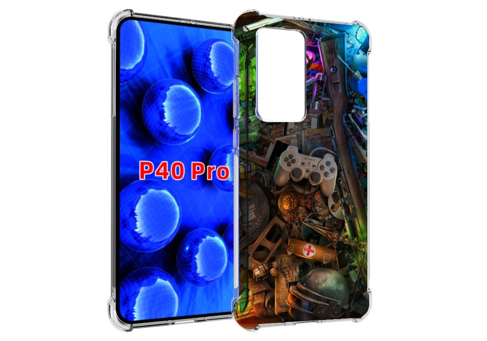 

Чехол Mypads Jlambcpa6Em Для Huawei P40 Pro Противоударный, Прозрачный, Tocco