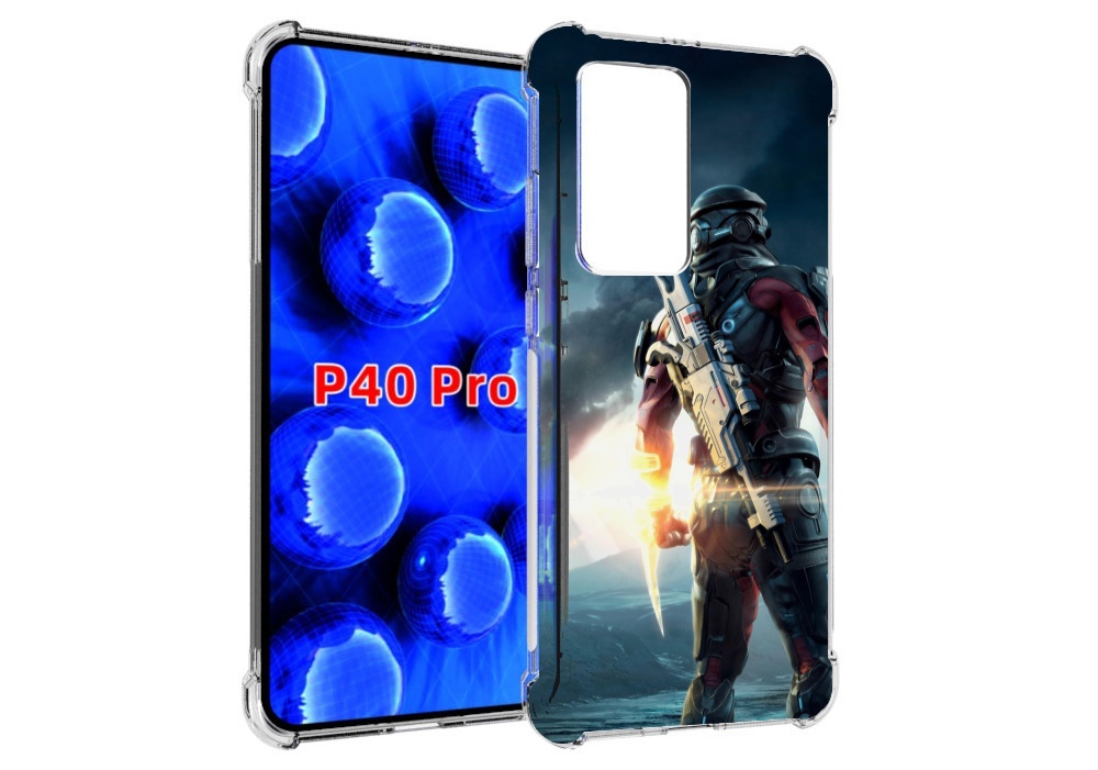 

Чехол MyPads Mass Effect Andromeda Ryder для Huawei P40 Pro противоударный, Прозрачный, Tocco
