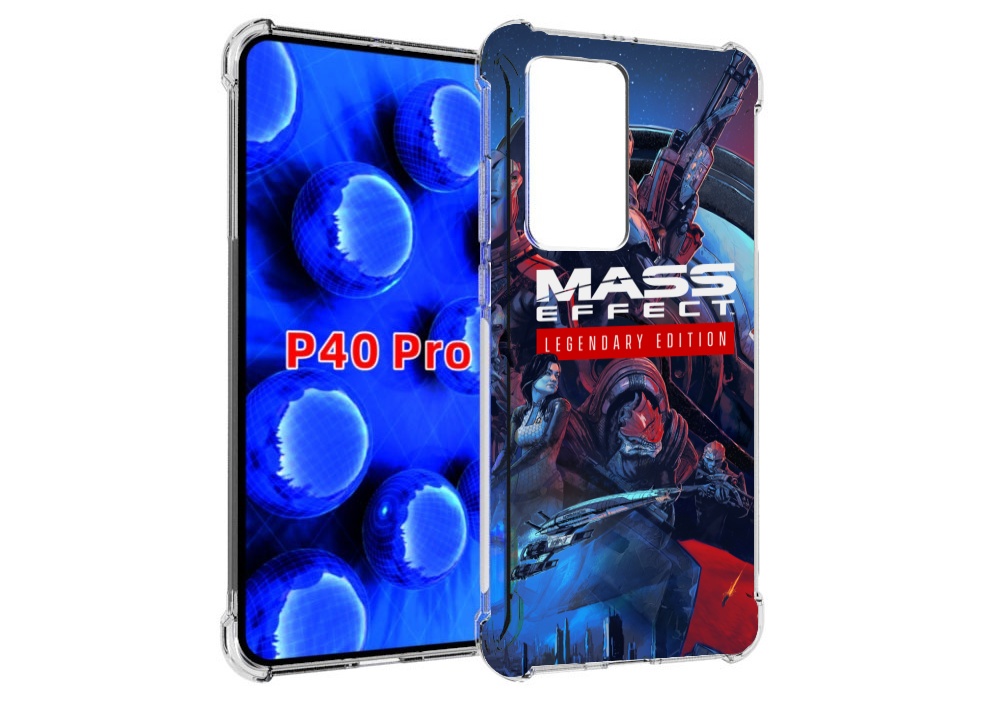 Чехол MyPads Mass Effect Legendary Edition для Huawei P40 Pro противоударный